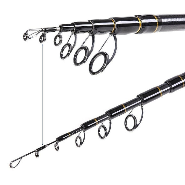 Carbon Telescopic Sea Rod Fishing