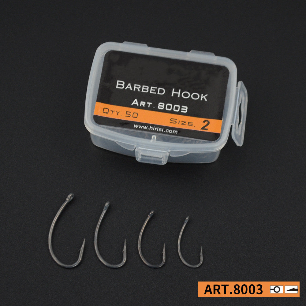 50 Boxed Fish Hooks With Barbs