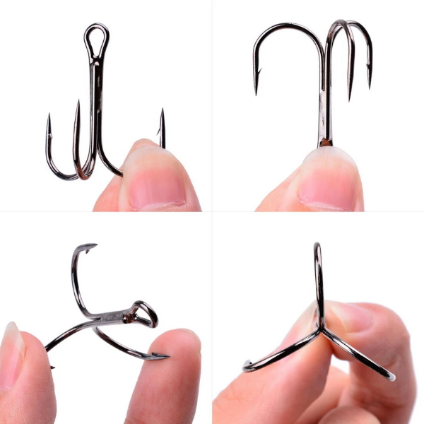 Carbon Treble Fishing Hooks