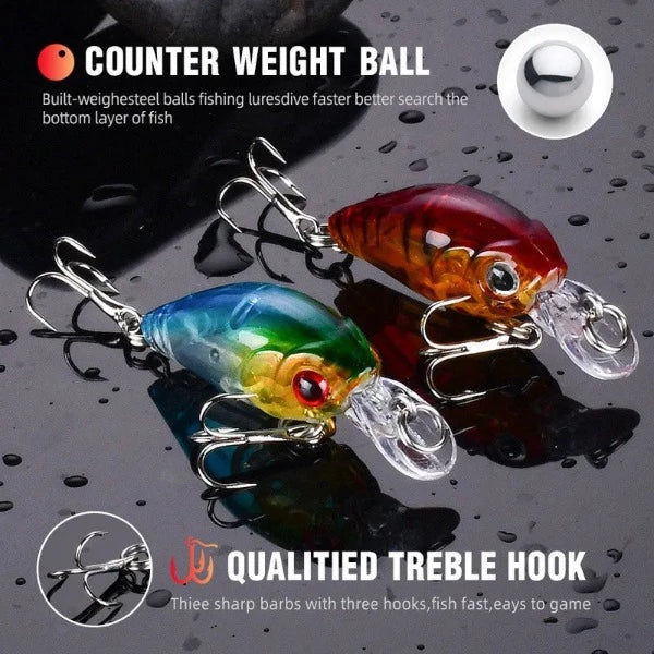 8pcs Crank Bait Set