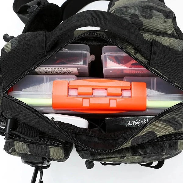 Single Shoulder Crossbody Fishing Bag