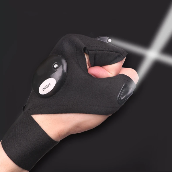 LED Gloves with Waterproof Lights