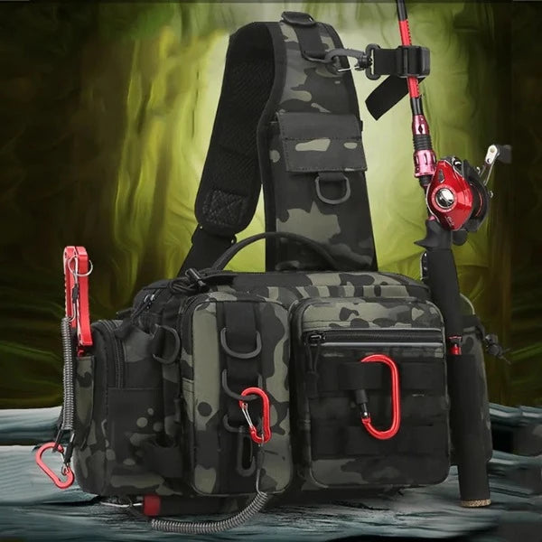 Single Shoulder Crossbody Fishing Bag